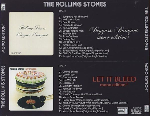 The Rolling Stones / Mono Edition + 新品プレス盤2CD Beggars Banquet & Let It Bleed 収録 ザ・ローリング・ストーンズ_画像2