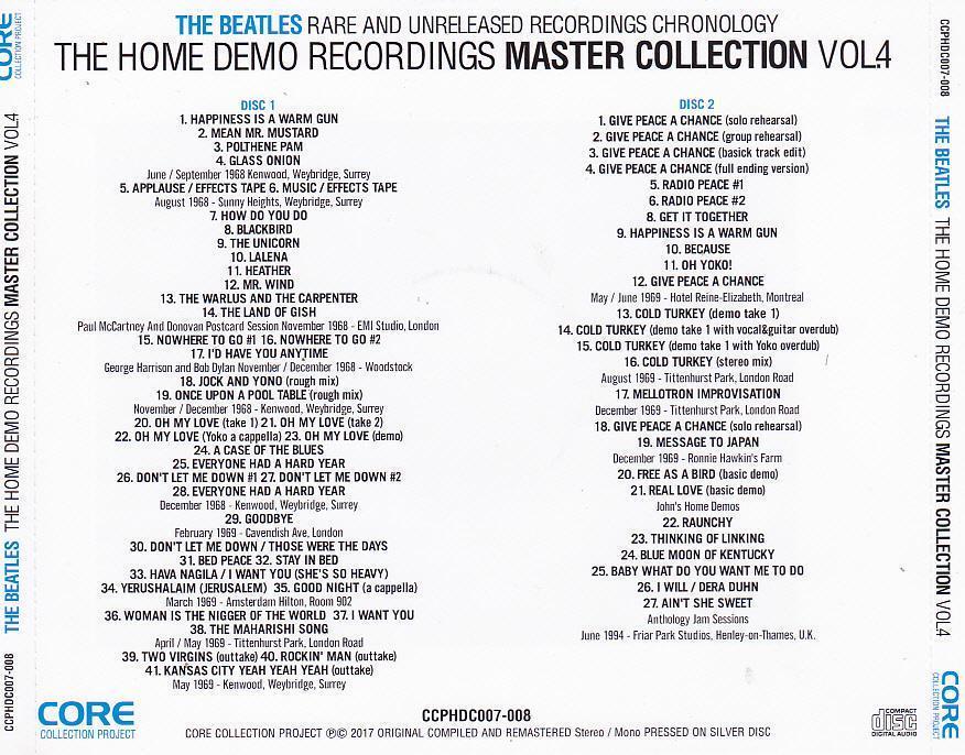 THE BEATLES / THE HOME DEMO RECORDINGS MASTER COLLECTION : RARE AND UNRELEASED RECORDINGS CHRONOLOGY 8CD_画像5