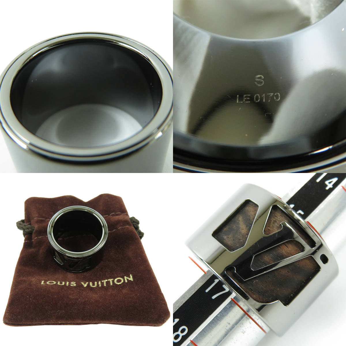 LOUIS VUITTON ルイ ヴィトン バーグ ケープタウン ウッド LVロゴ
