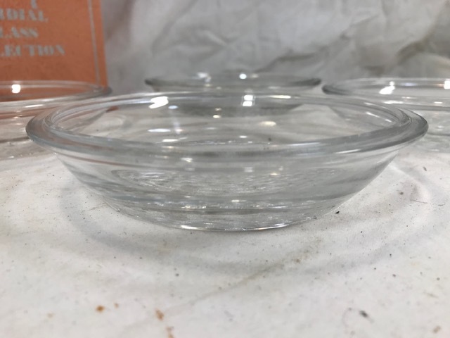 HOYA　ガラス製　いちご皿　小皿　4客揃　未使用_画像2