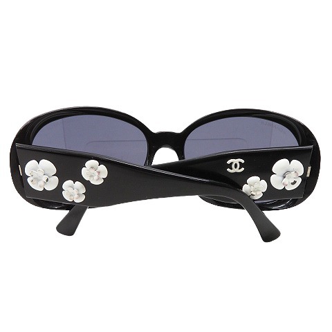 CHANEL シャネル 5113-A サングラス カメリア ブラック系 56 16 130