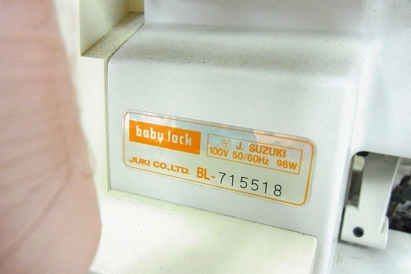 A093-J15-427 JUKI ジューキ BABY LOCK BL4-828DF ミシン 現状品③＠_画像5