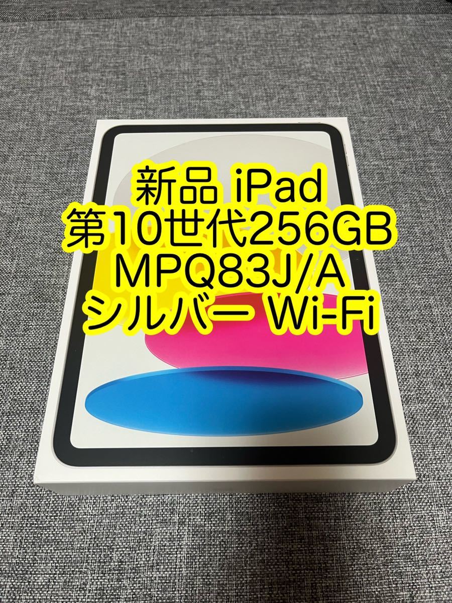 新品 iPad 第10世代 256GB MPQ83J/A シルバー Wi-Fi seven-health.com