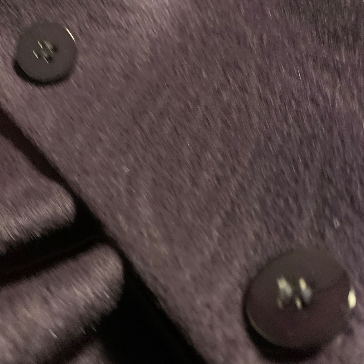 ロングコート　毛100% アンゴラ　１１Ｒ　濃い紫