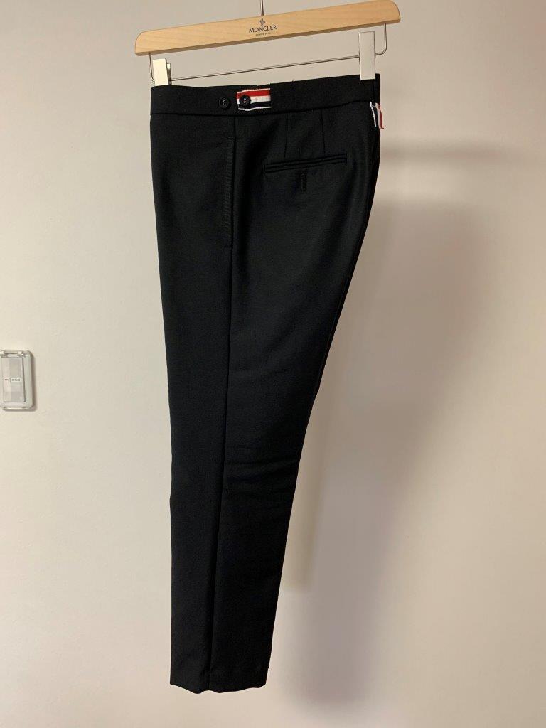 トムブラウン ローライズ スキニー タキシード トラウザーズ パンツ 定価15万円 サイズ1 極上ウール ブラック 黒 国内正規美品