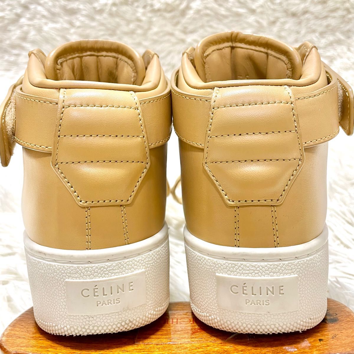 CELINE セリーヌ フィービー期 ハイカット タンレザー スニーカー