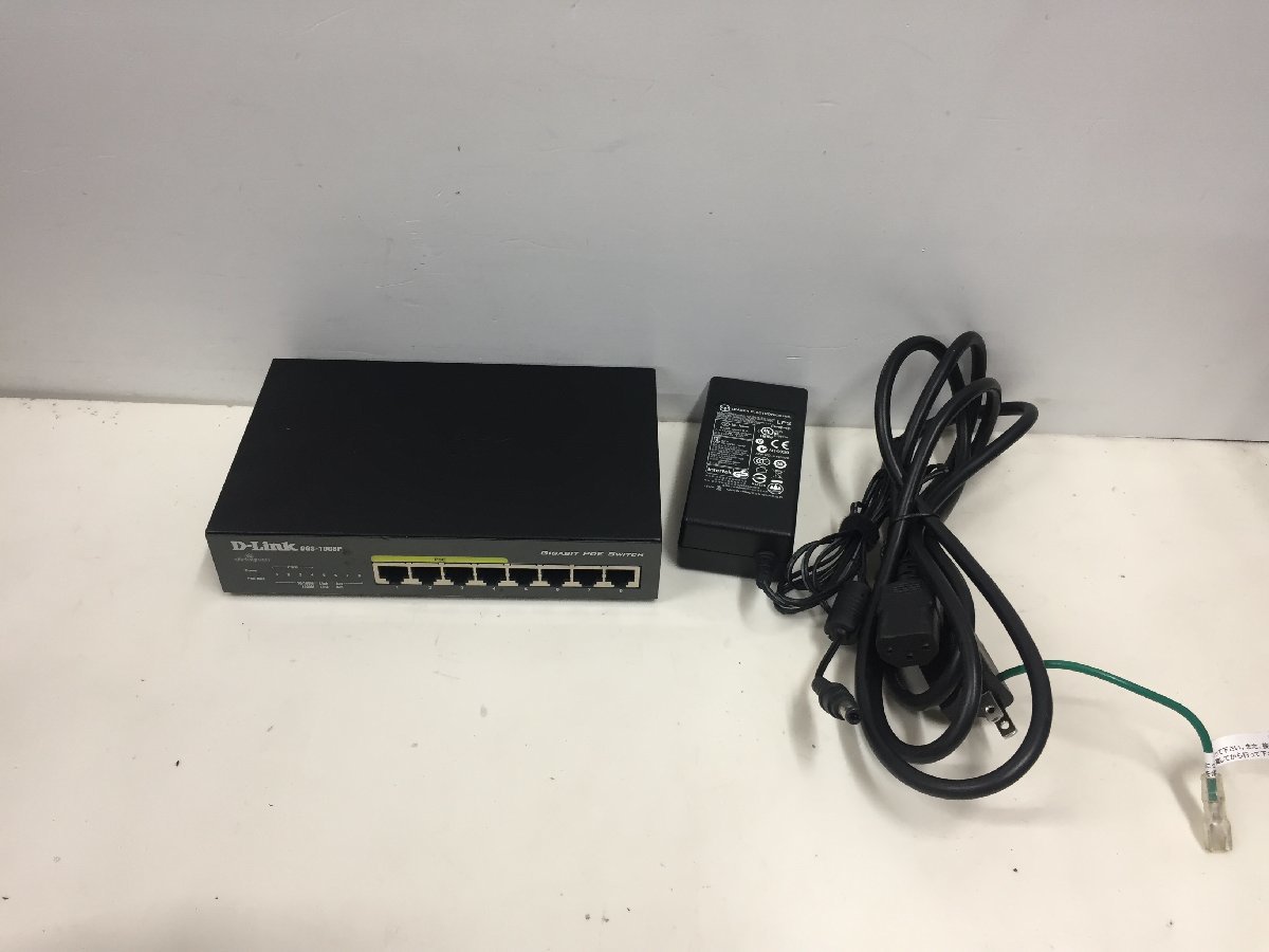 D-Link DGS-1008P スイッチングハブ 電源ACアダプター付属(管2F