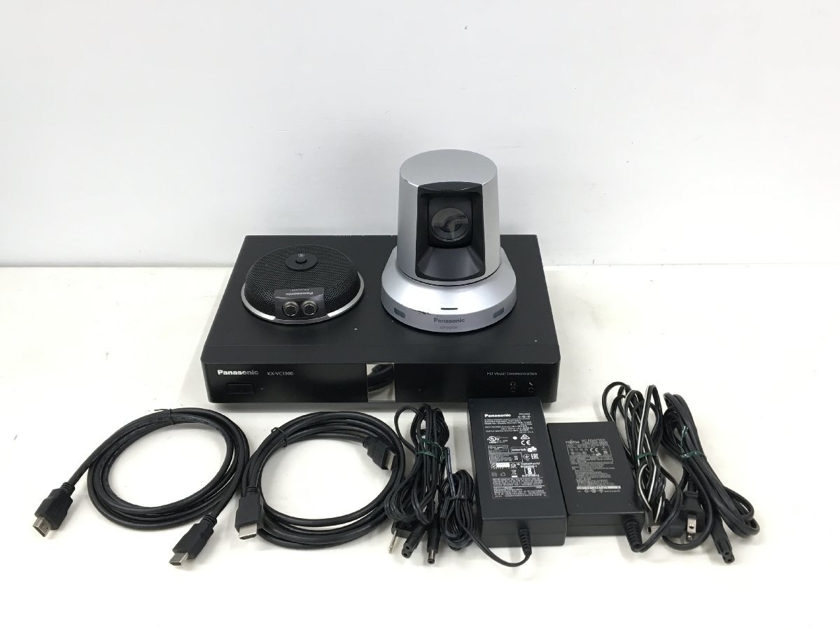  Panasonic HD image communication unit KX-VC1300J+ Mike KX-VCA001+ camera GP-VD131 secondhand goods ( tube :2C2-M)