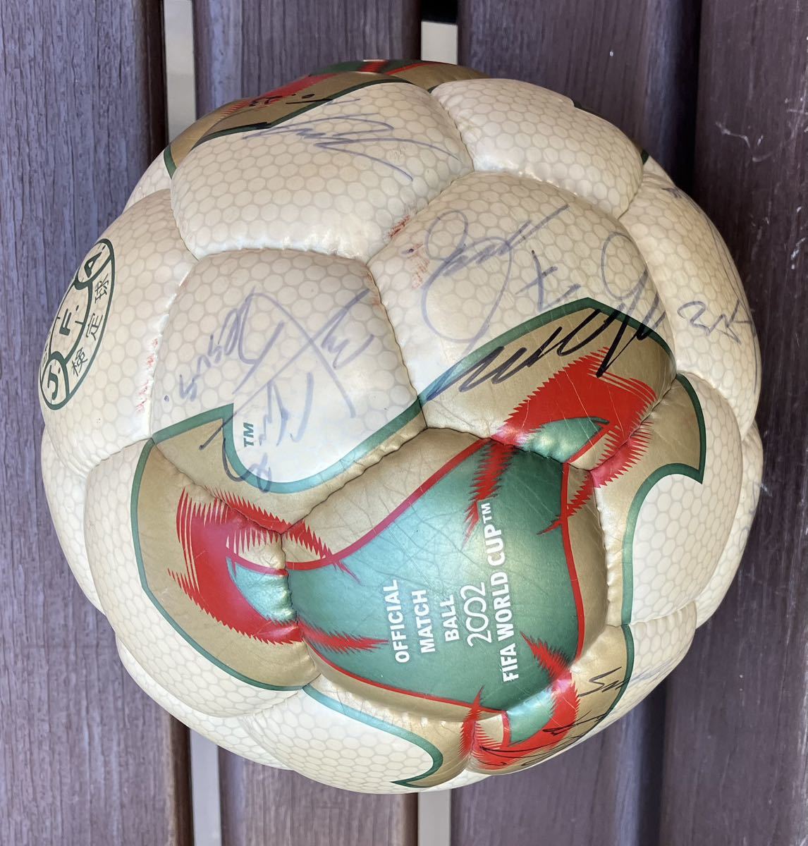 2002 FIFA ワールドカップ サイン入りadidas サッカーボール 送料無料