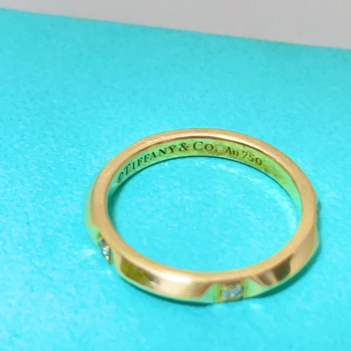 TIFFANY&Co. ティファニーT トゥー ダイヤモンドリングK18YG-