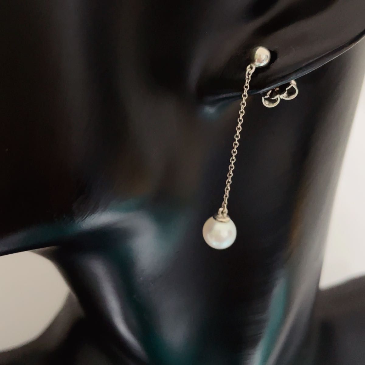 美品TIFFANY&Co. ティファニーパールドロップ フック ピアス-