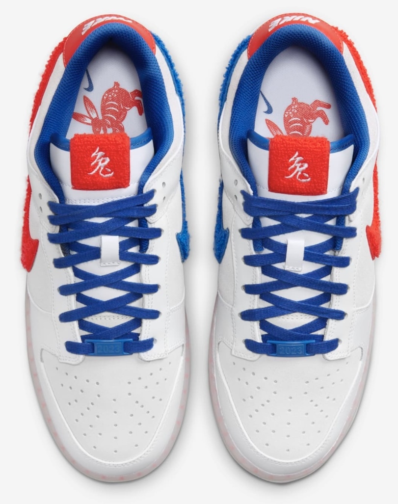 Nike Dunk Low 2023 Year of the Rabbit White Crimson-Varsity Royal 27cm ナイキ ダンク ロー イヤー オブ ザ ラビット ホワイト 兎_画像2