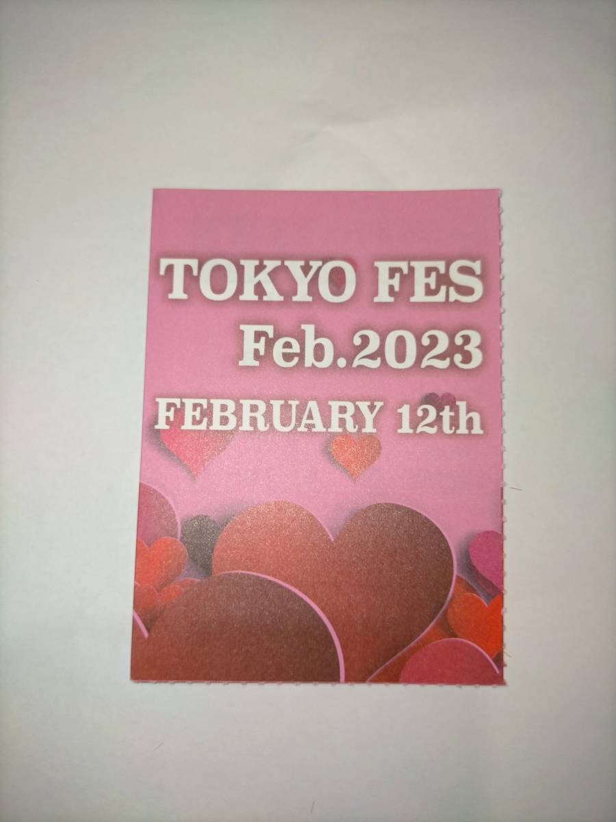 2月12日 日 TOKYO FES Feb.2023 Comic City サークルPASS サークル