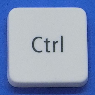 キーボード キートップ Ctrl 15.5mm 白消 パソコン NEC LAVIE ラヴィ ボタン スイッチ PC部品_画像1
