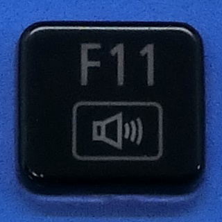 キーボード キートップ F11 黒艶 パソコン NEC LAVIE ラヴィ ボタン スイッチ PC部品 2_画像1