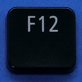 キーボード キートップ F12 黒消 パソコン NEC LAVIE ラヴィ ボタン スイッチ PC部品_画像1
