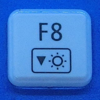 キーボード キートップ F8 白艶 パソコン NEC LAVIE ラヴィ ボタン スイッチ PC部品_画像1