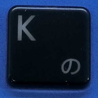 キーボード キートップ K の 黒艶 パソコン NEC LAVIE ラヴィ ボタン スイッチ PC部品の画像1