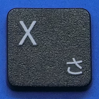 キーボード キートップ X さ 黒消 パソコン SONY VAIO ソニー バイオ ボタン スイッチ PC部品_画像1