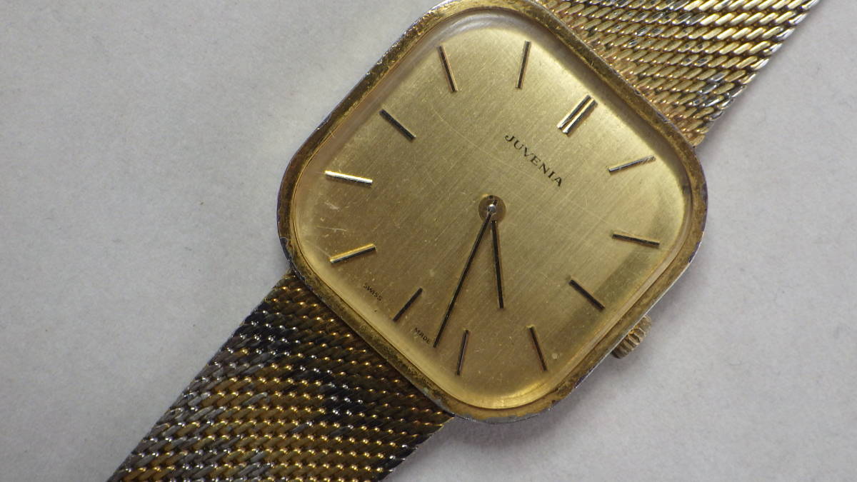 スイス製 JUVENIA ジュべニア メンズ 手巻き腕時計(アナログ（手巻き 