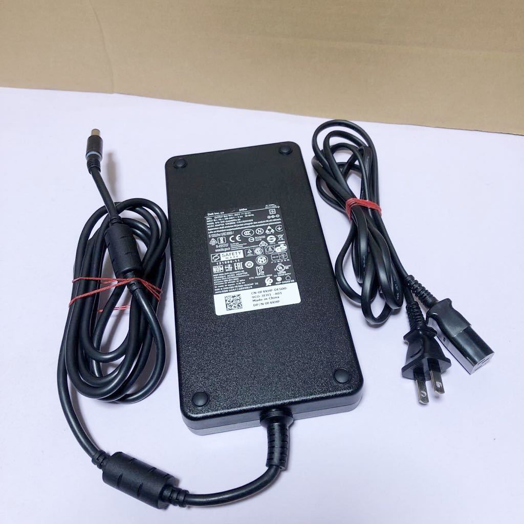 DELL AC ADAPTER 19.5V~12.3A GA240PE1-00 outer diameter 7.4mm inside diameter 5.0mm DELL Alienwa M18X M15X M17X correspondence possible used operation goods SHA1072