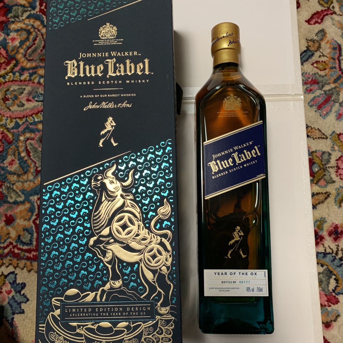 店舗用品」 ジョニーウォーカー ブルーラベル オックス(丑年)干支