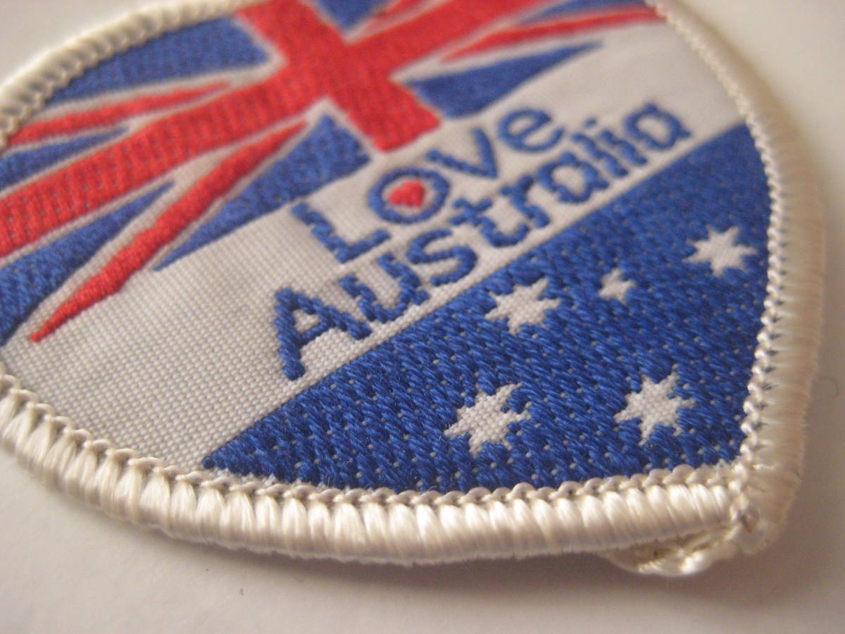 80s LOVE AUSTRALIA ラブ オーストラリア 刺繍ワッペン_画像4