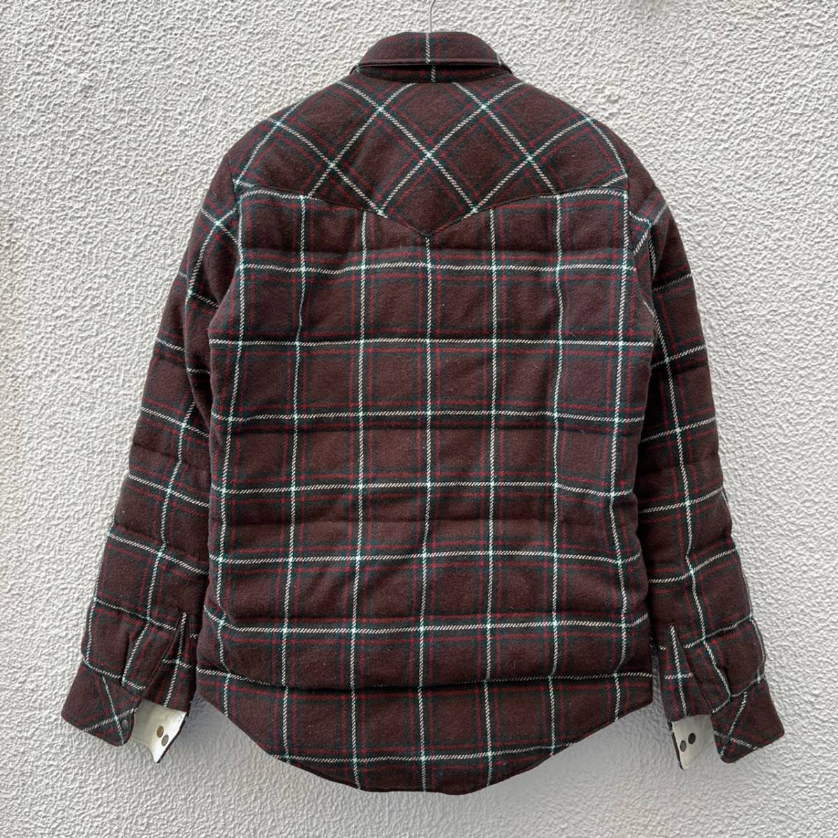 VISVIM ビズビム サイズ2 ダウンジャケット チェック ブラウン