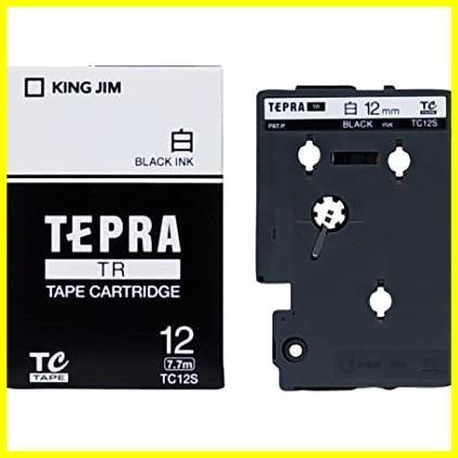 ☆白 テープカートリッジ テプラTR 12mm キングジム TC12S 白の画像1