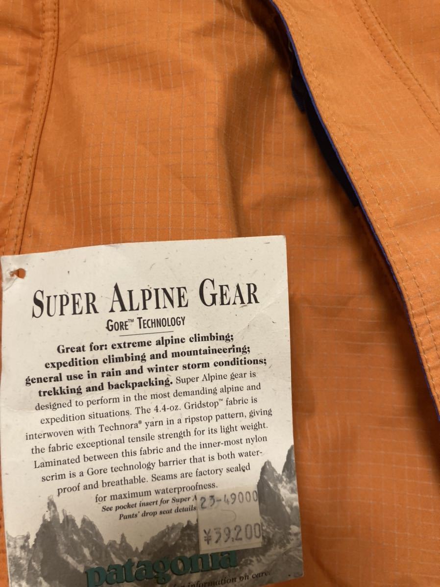 新品未使用品 Patagonia Super Alpine JKT パタゴニア スーパー 新品未使用品 Patagonia Super Alpine JKT パタゴニア スーパー