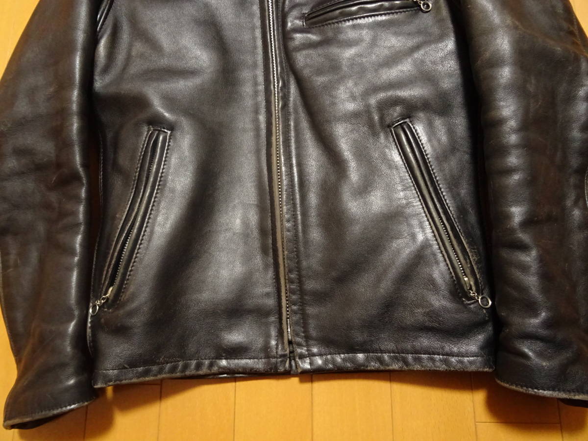 美品 最高のエイジング サイズ32ショットSCHOTT襟付きシングル 美品 最高のエイジング サイズ32ショットSCHOTT襟付きシングル