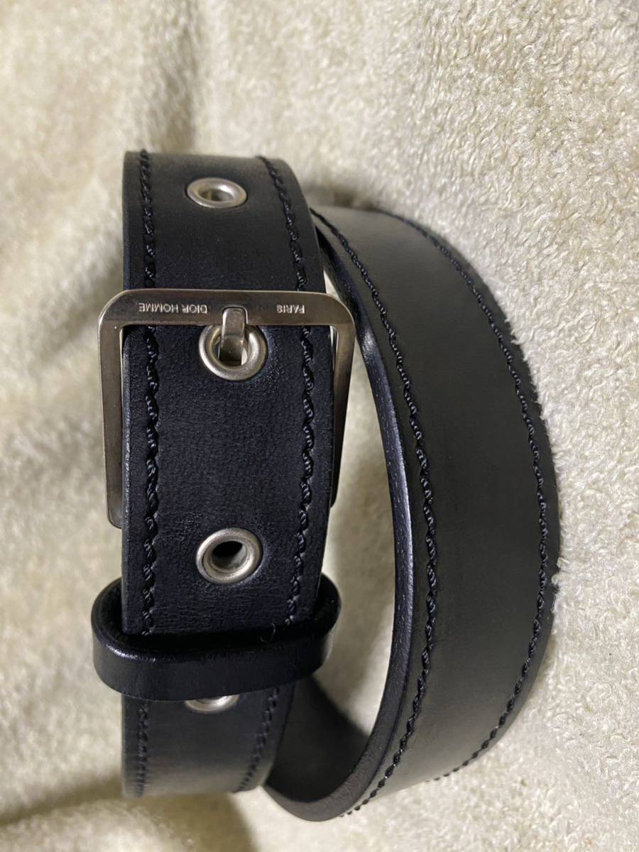 ディオールオム 04aw 名作レザーベルト美品 80 dior homme ディオールオム 04aw 名作レザーベルト美品 80 dior homme