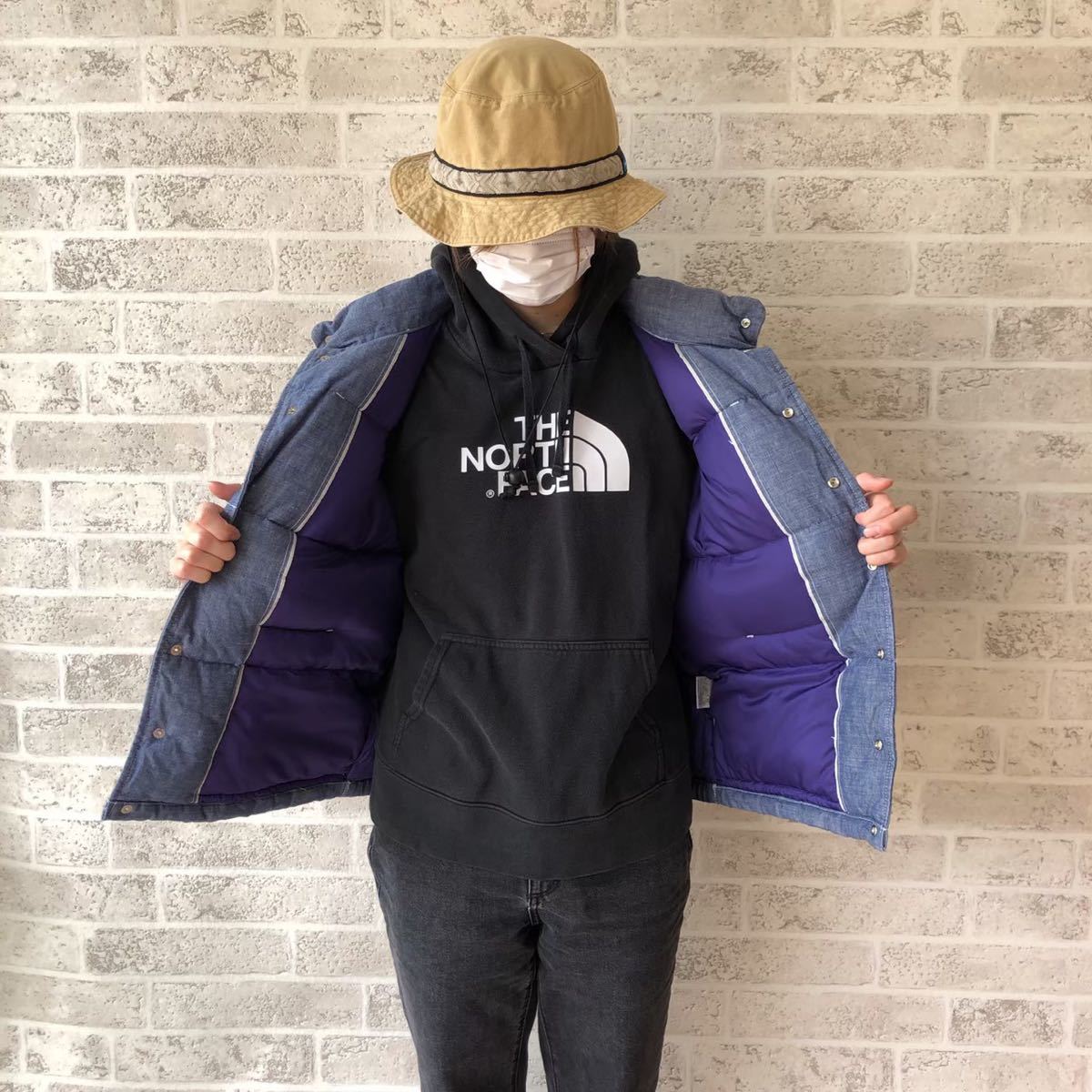 THE NORTH FACE PURPLE LABELデニムダウンベスト ネット取扱店 ...