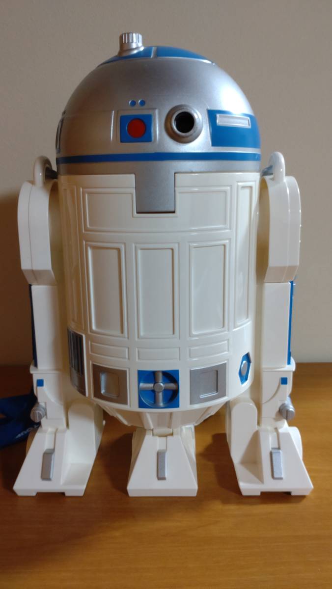 美品 東京ディズニーランド R2-D2 ポップコーンバケット ストラップ有り スターウォーズ STARWARSの画像3