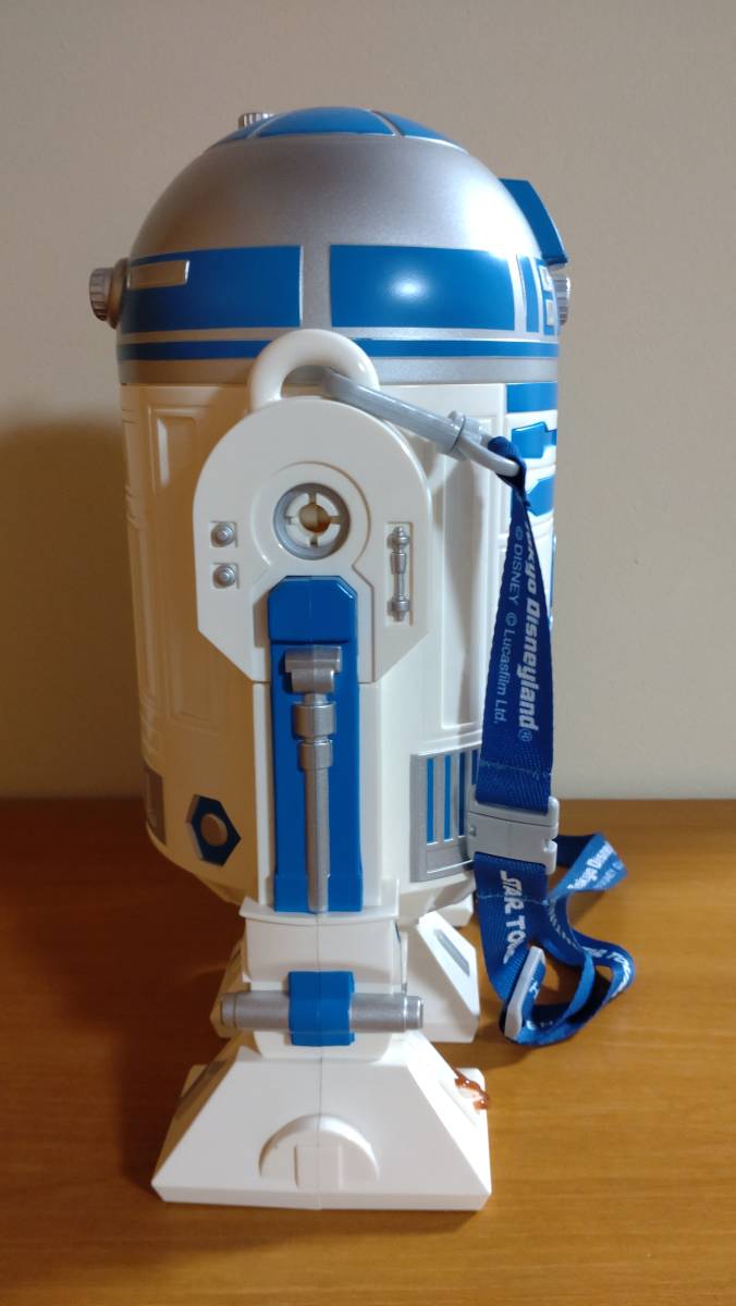 美品 東京ディズニーランド R2-D2 ポップコーンバケット ストラップ有り スターウォーズ STARWARSの画像4