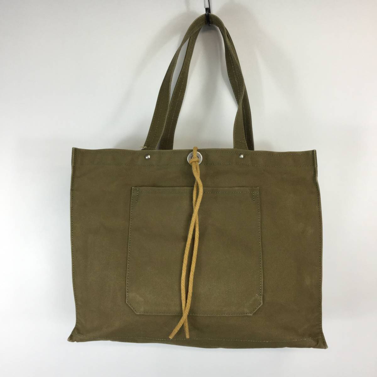  confidence Saburou canvas tote bag cord stop olive series 