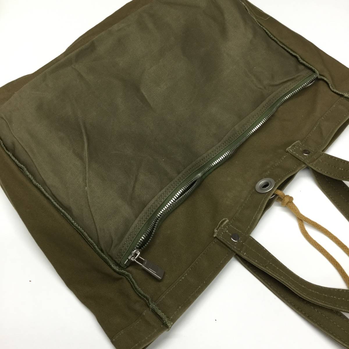  confidence Saburou canvas tote bag cord stop olive series 