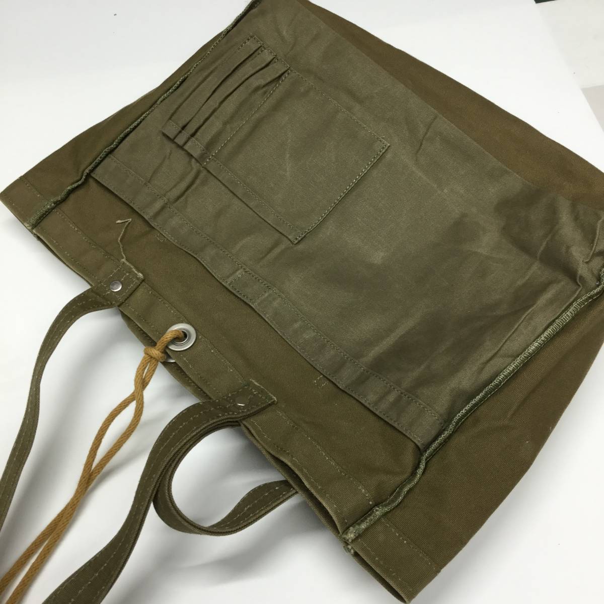  confidence Saburou canvas tote bag cord stop olive series 