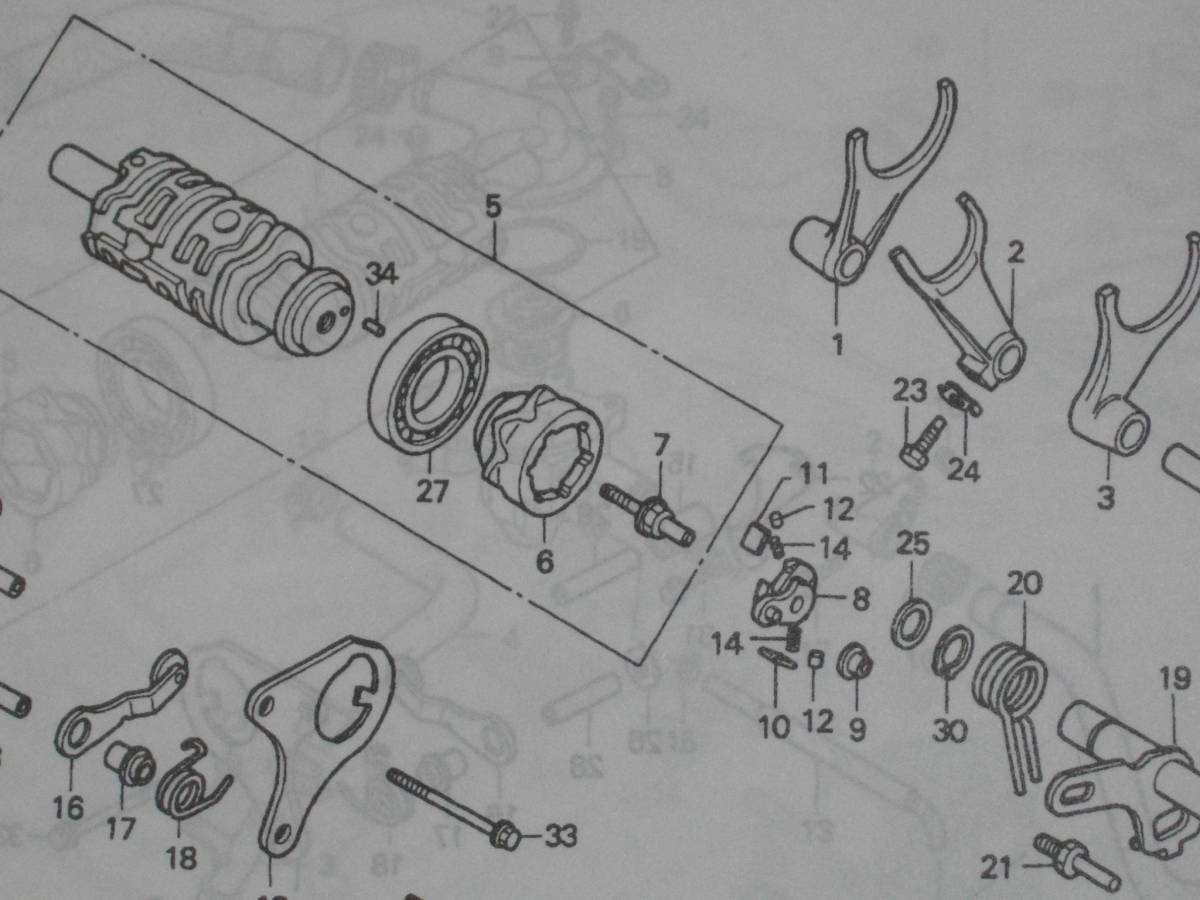 シリンダーブロックOHセット RR33 CBR250RR MC22 CBR250R MC19 CB250Fジェイド MC23 ホンダ 純正新品_27番