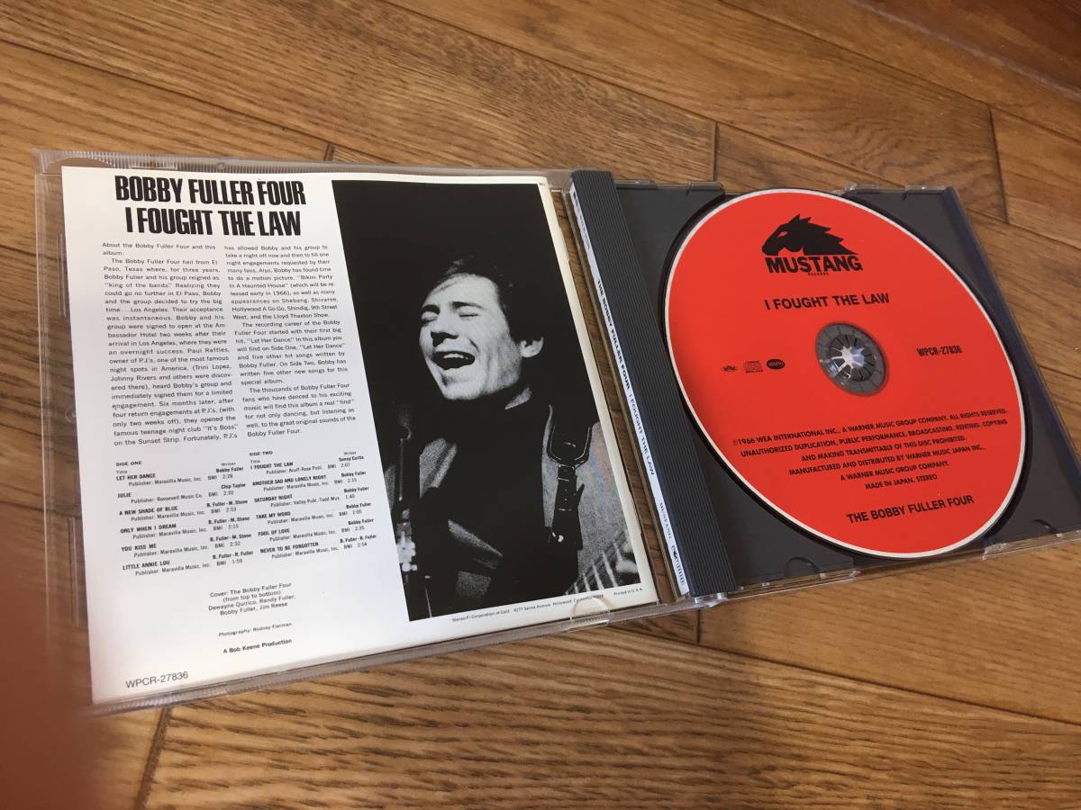 THE BOBBY FULLER FOUR - I FOUGHT THE LAW 中古CD WEA / MUSTANG RECORDS ボビー・フラー・フォー アイ・フォート・ザ・ロー_画像4