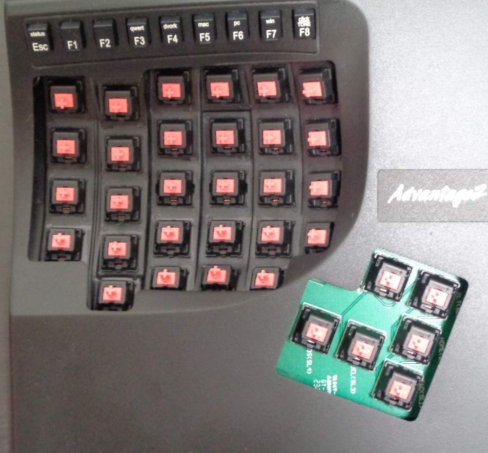 キネシス KINESIS Advantage2 日本語配列 静音赤軸(ピンク軸) www ...
