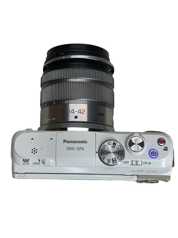 Panasonic パナソニック LUMIX DMC-GF6 14-42 HD 0.2m/0.66ft-∞ 45-150 0.9m/3.0ft-∞レンズセット_レンズのアルミカバー外れあり