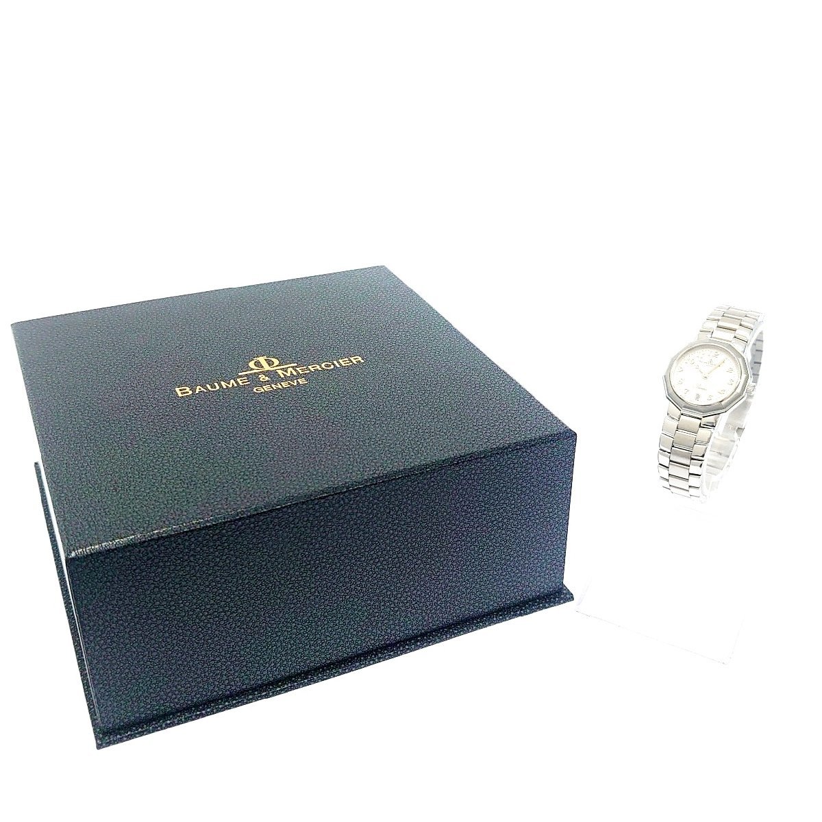 ★良品・箱付き★ Baume & Mercier ボーム＆メルシェ MV040078 ジュネーブ SS QZ 146249 腕時計_画像6