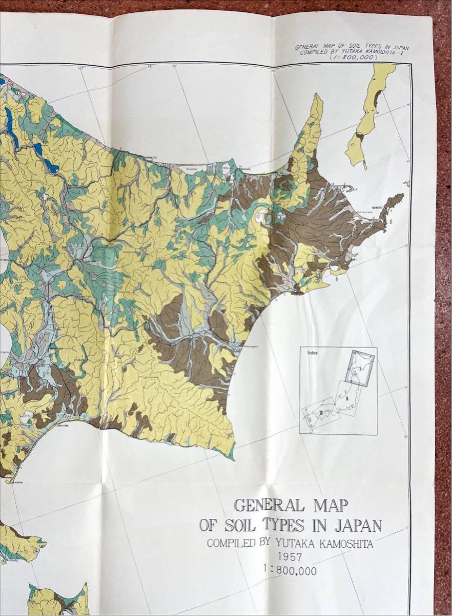 GENERL MAP OF SOIL TYPES IN JAPAN Index HOKKAIDO_画像3