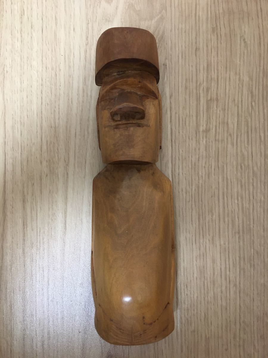 モアイ イースター島 木彫 置き 人形 民芸 海外土産 展示 インテリア