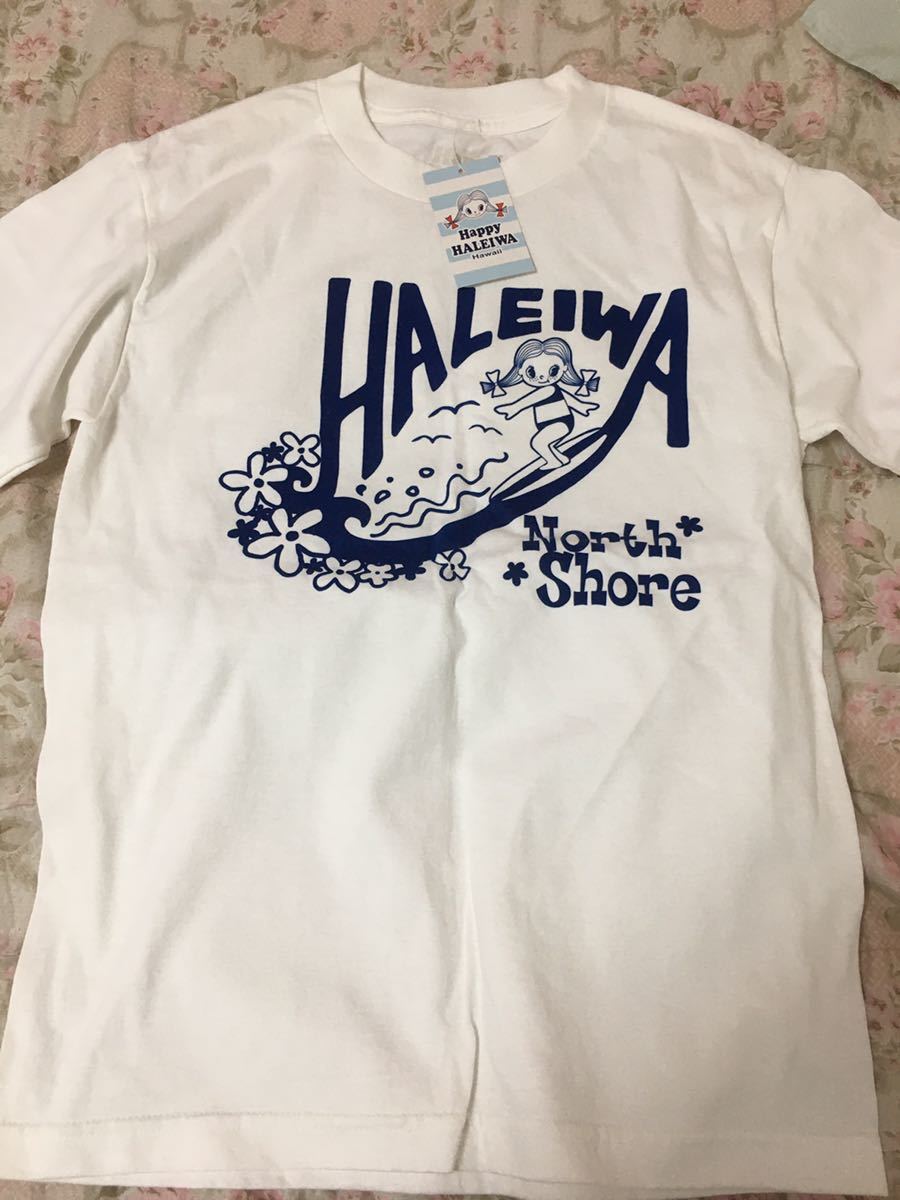 新品　ハッピーハレイワ　happy HALEIWA オリジナルTシャツ　ハワイ　土産　タグあり　オハフ　サーフィン　男女兼用
