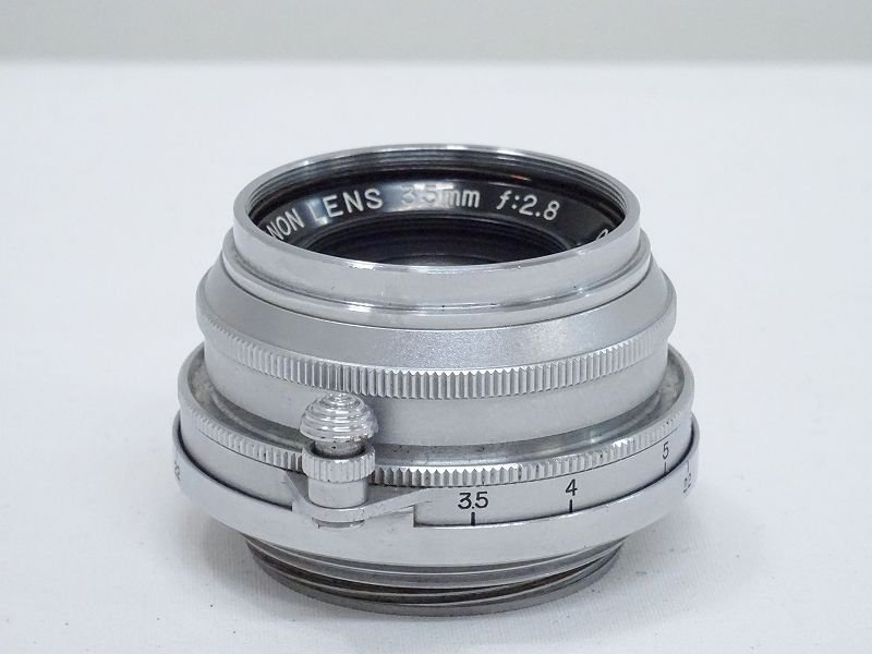予約販売】本 レア 美品 ファインダー付 Canon 35mm F2.8 LENS L39