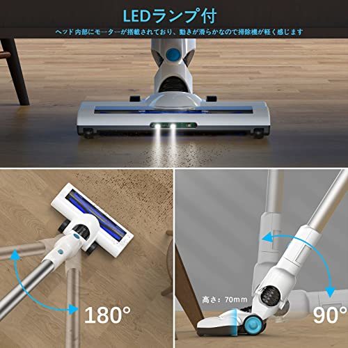 魅了 ☆着脱式バッテリーで長時間稼働のコードレス掃除機☆ワンタッチ