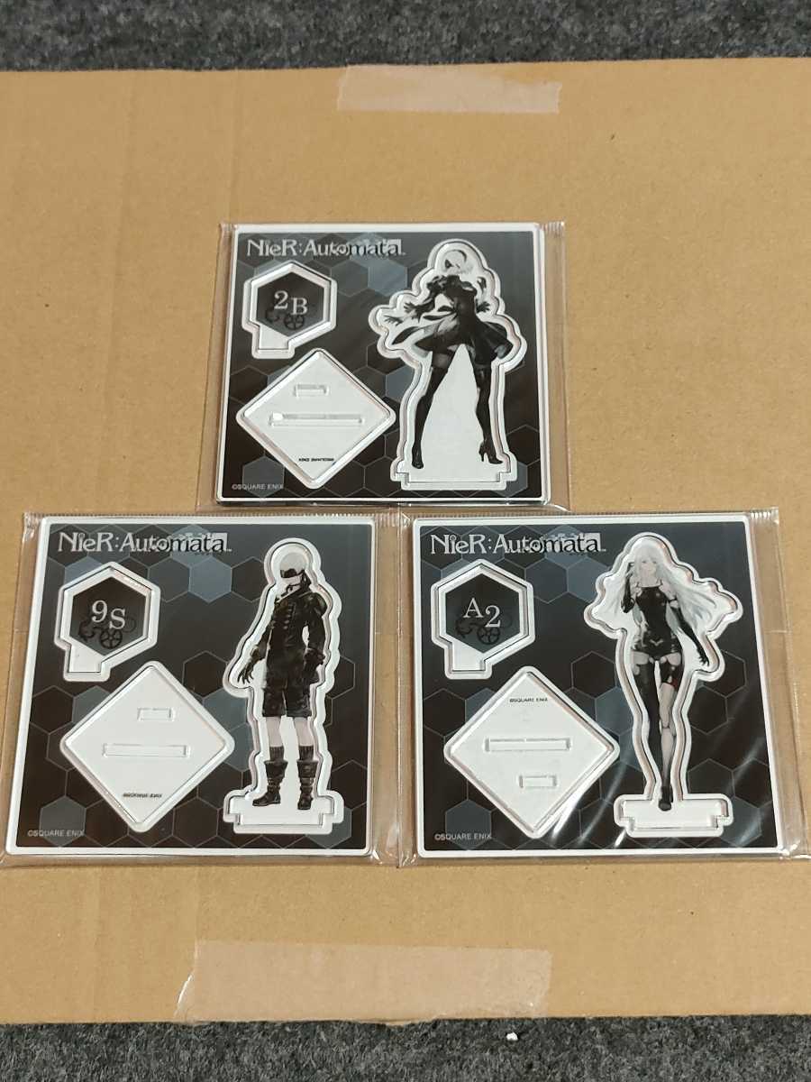 ニーアオートマタ アクリルスタンド3種 2B 9S A2 スクエニカフェ ニーアオートマタ アクリルスタンド3種 2B 9S A2 スクエニカフェ