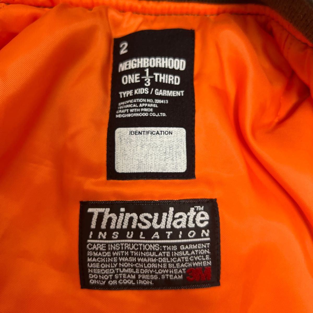 Neighborhood one third MA-1 KIDS 110サイズ 美品